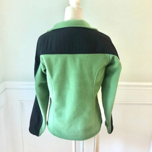 Columbia Jacket Full Zip Fleece Coat Green M - Picture 2 of 4